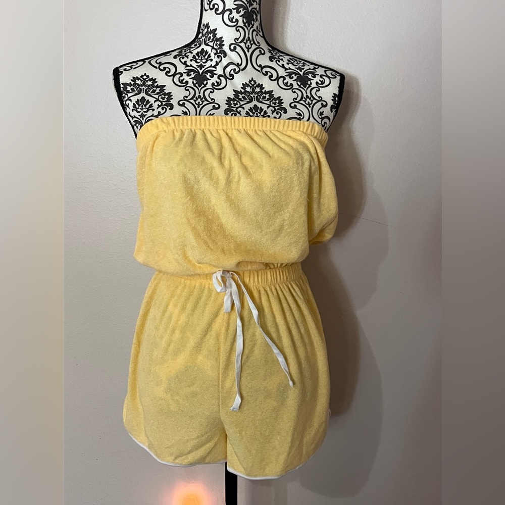 Yellow Cover Up Romper